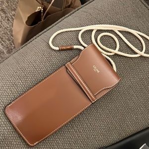 New In Box Celine Crossbody Mini Cell Phone Or Sunglass Bag